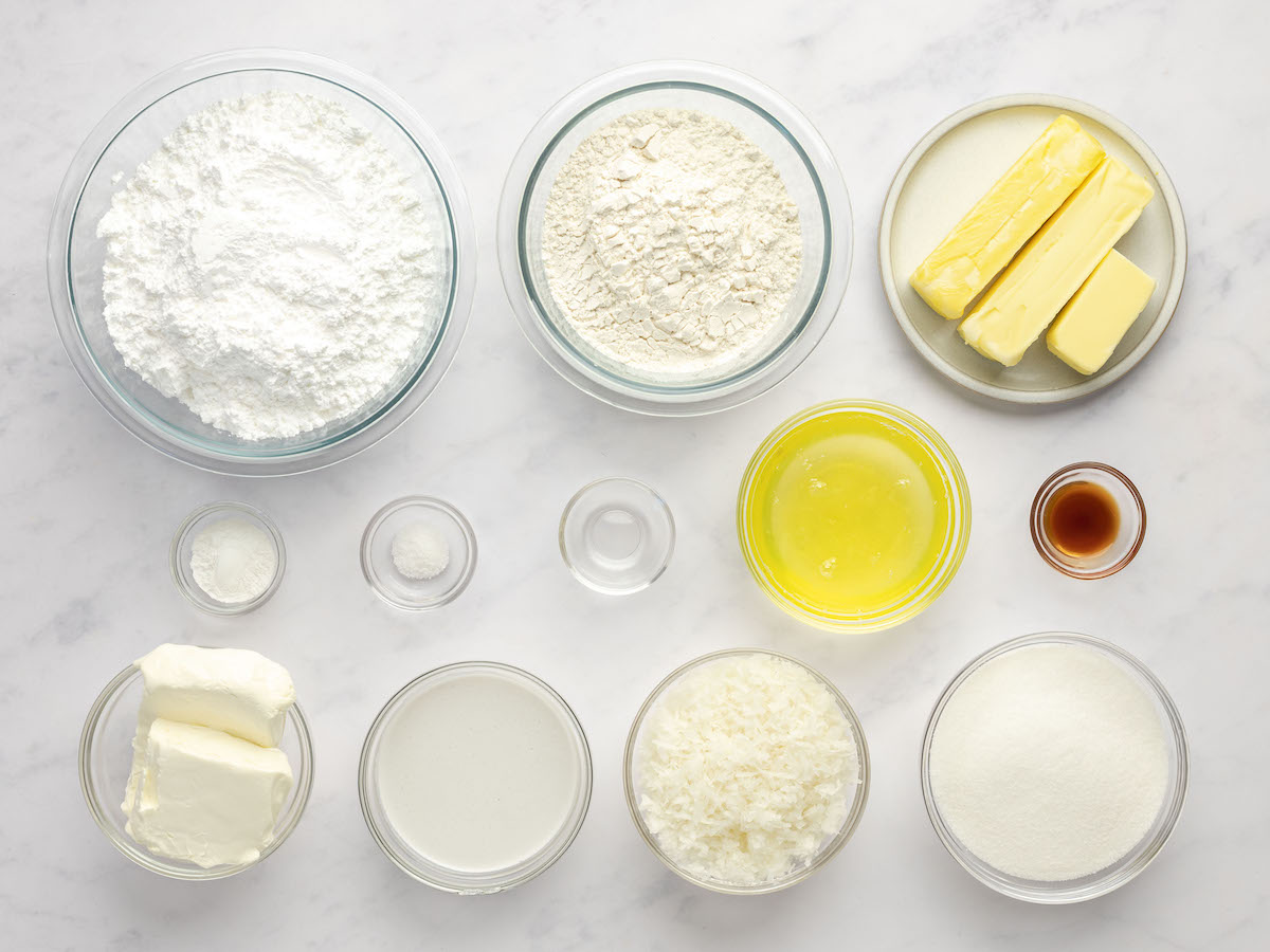 ingredients for coconut cake