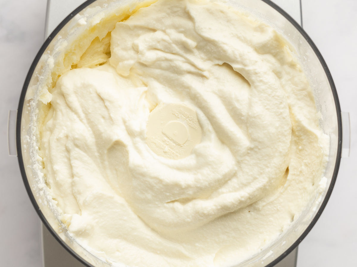 ricotta added to cheesecake filling mixture