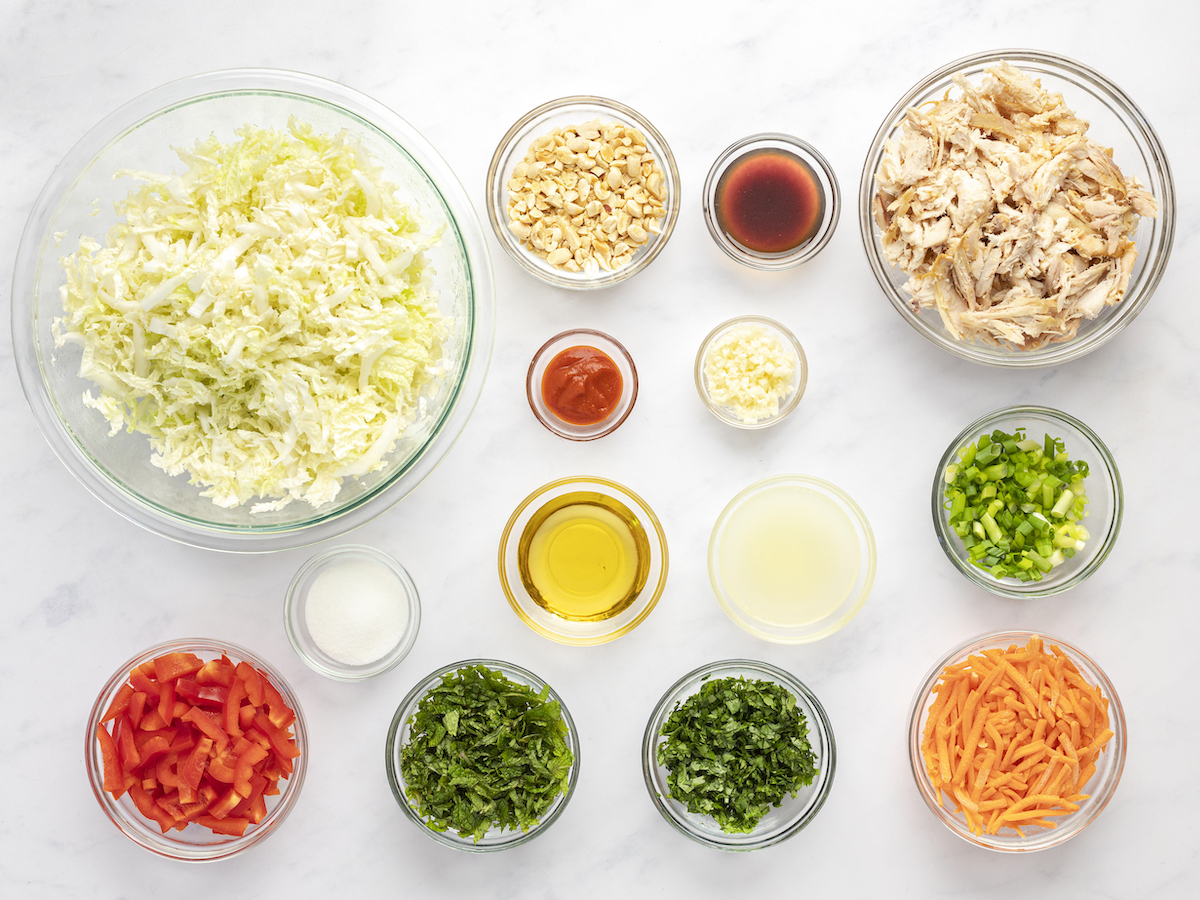 Vietnamese Shredded Chicken Salad Ingredients