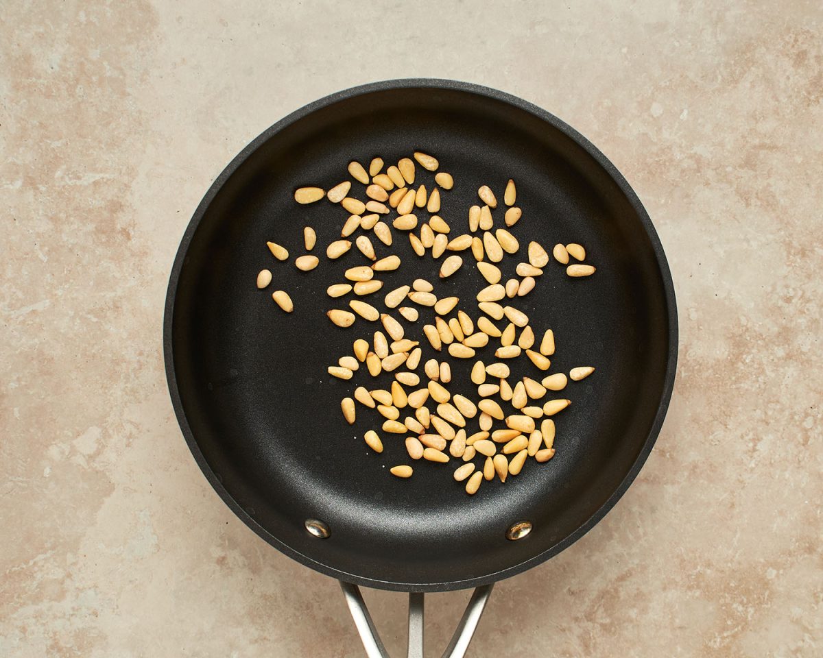 pine nuts in small skillet
