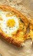 khachapuri on baking sheet