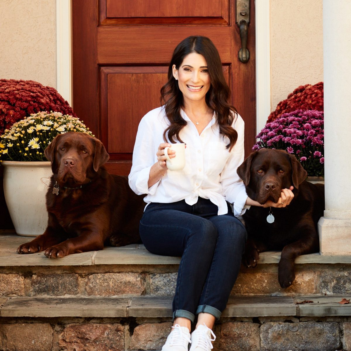 jenn segal with her dogs