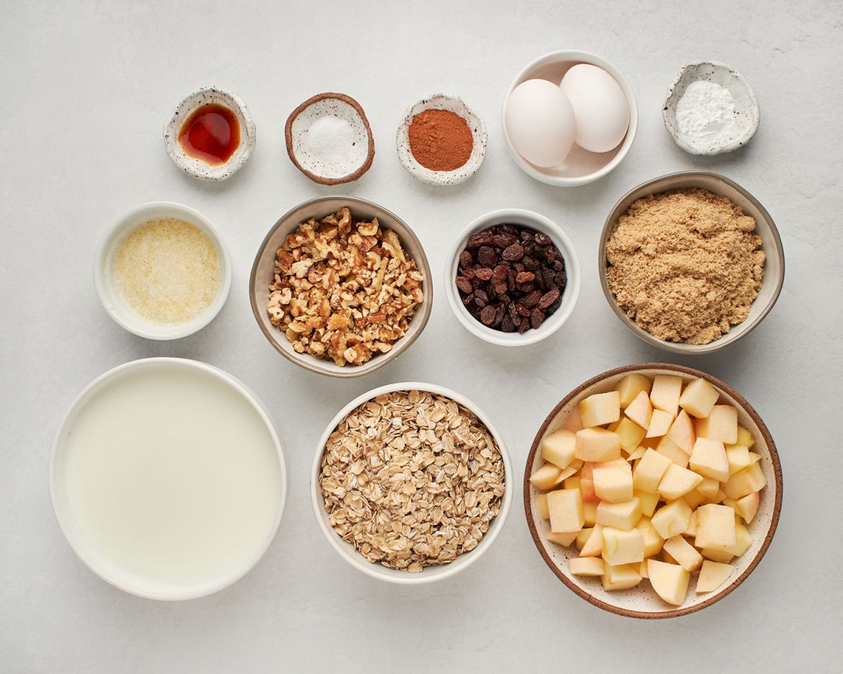 baked oatmeal ingredients