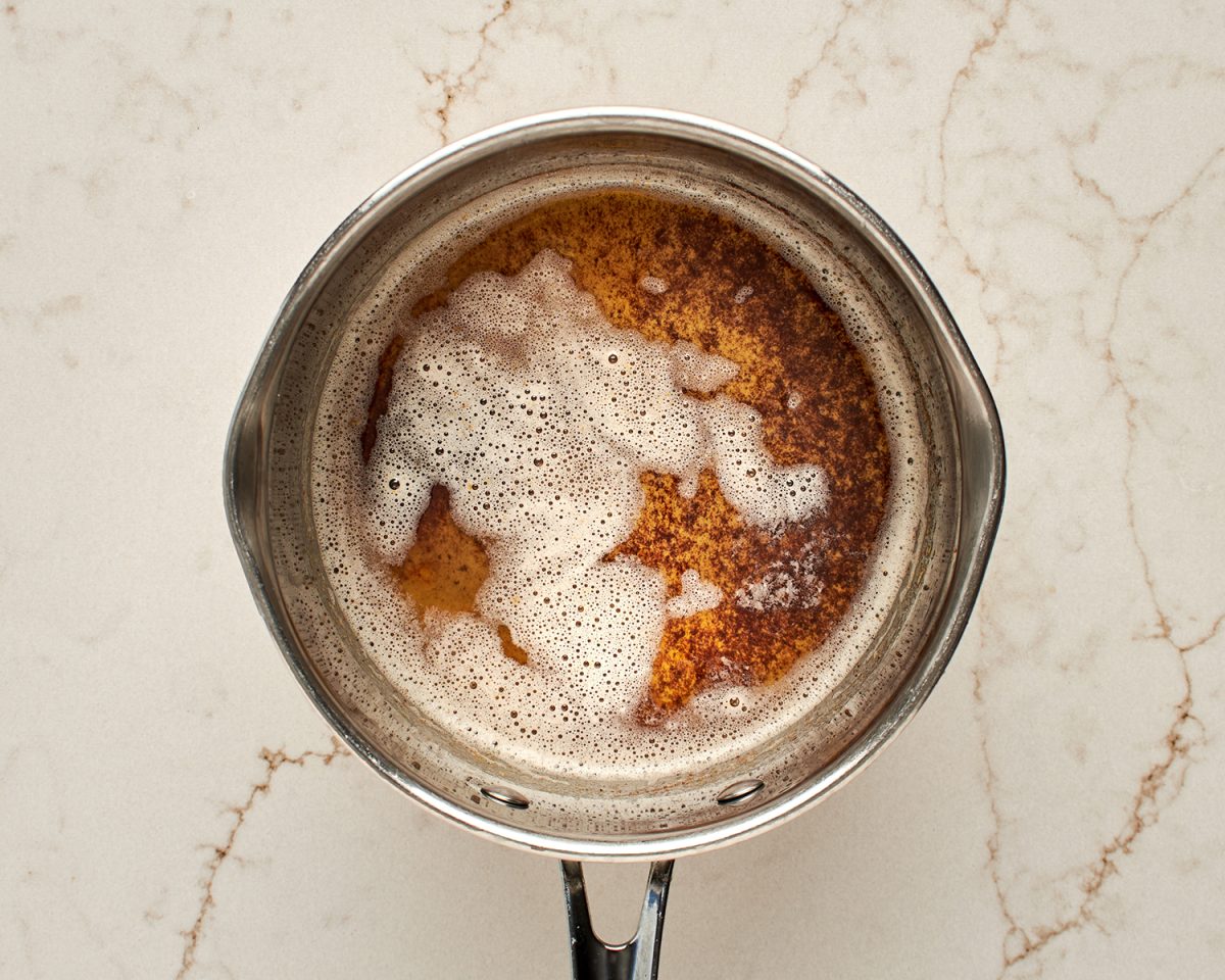 brown butter in pan