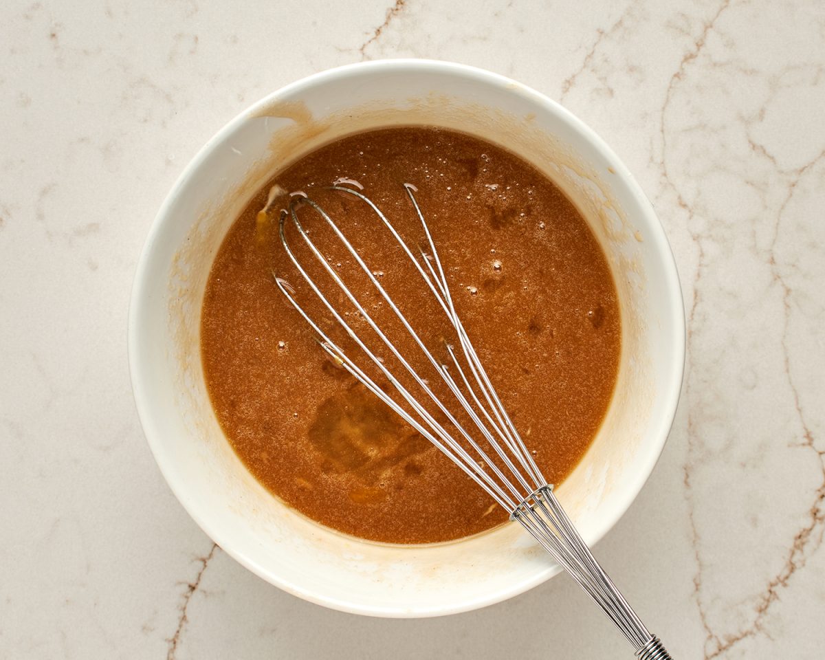 bourbon pecan pie filling mixture